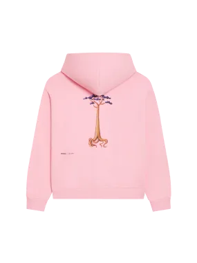 PANGAIA x Kenny Scharf Signature Hoodie—sakura pink