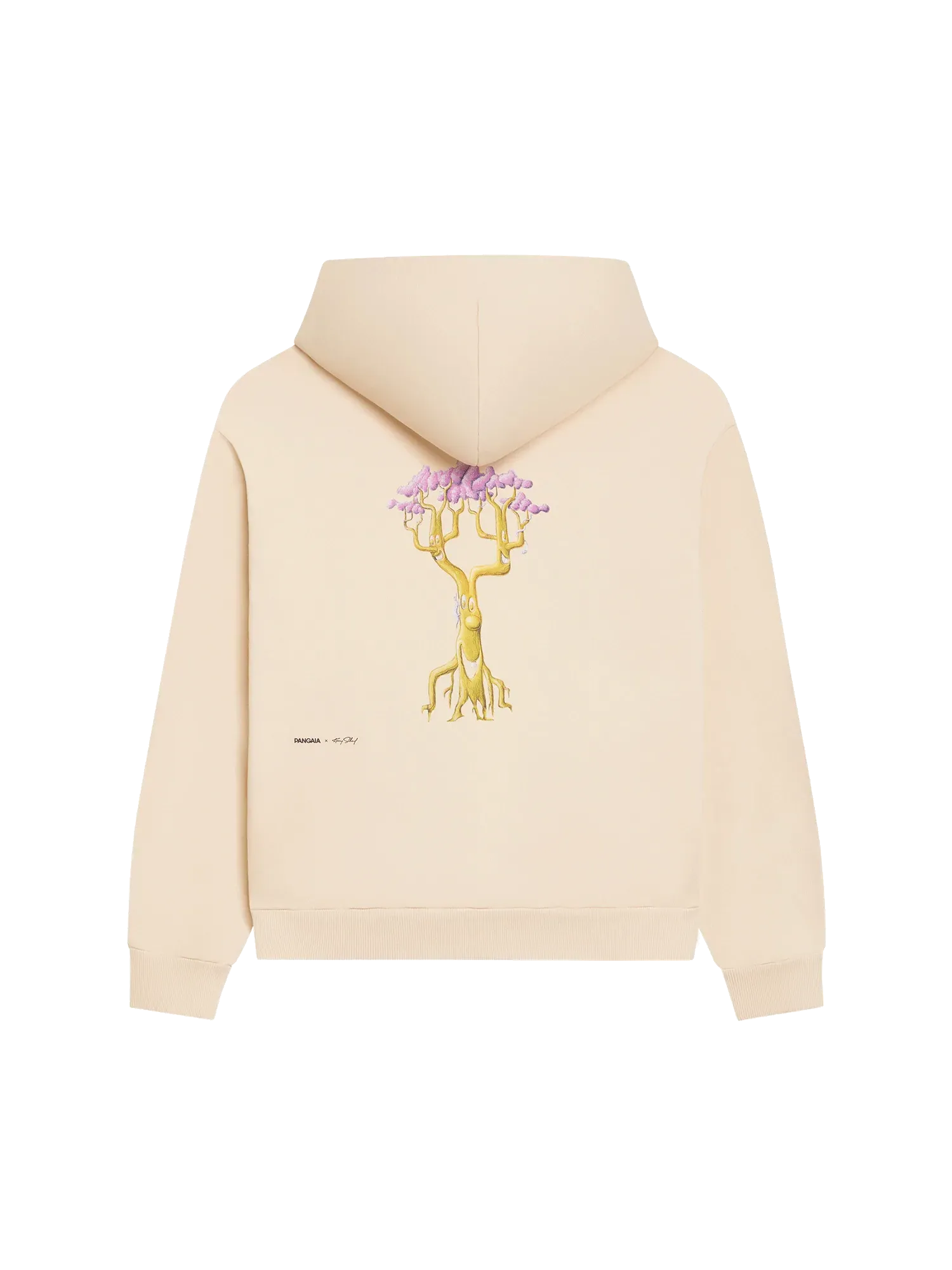 PANGAIA x Kenny Scharf Signature Hoodie—sand