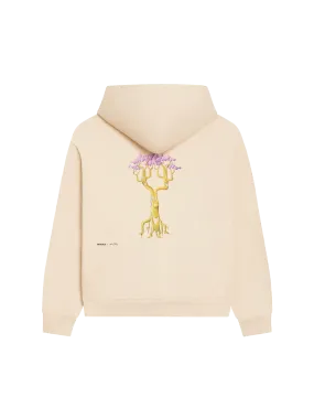 PANGAIA x Kenny Scharf Signature Hoodie—sand