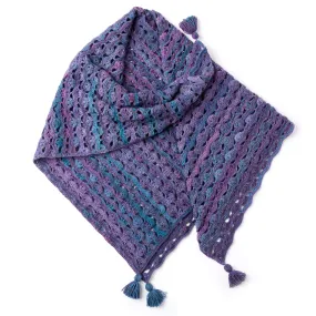 Patons Wrapped In Waves Crochet Blanket Shawl