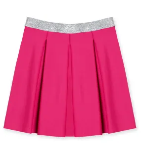 Pleated Scuba Skirt