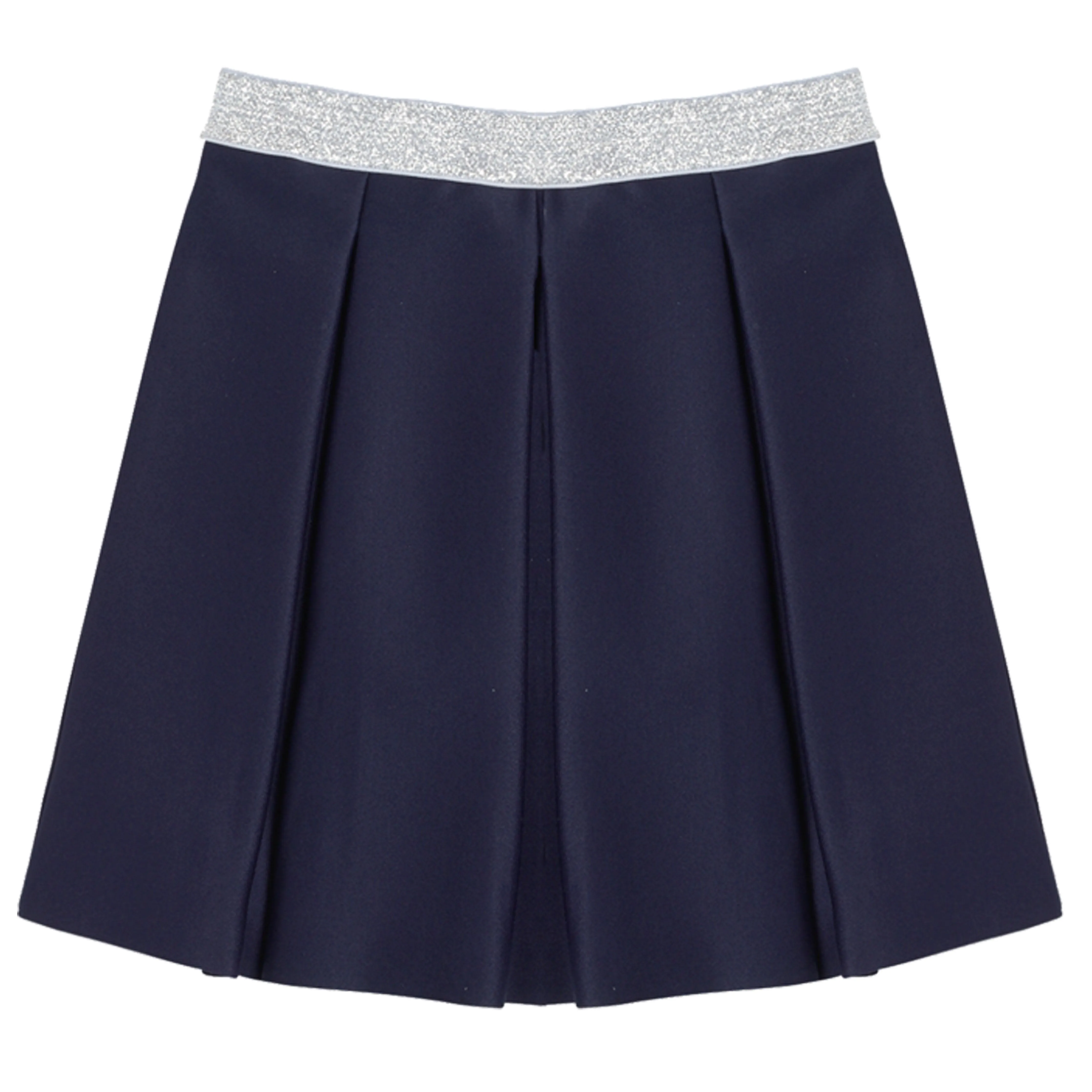 Pleated Scuba Skirt