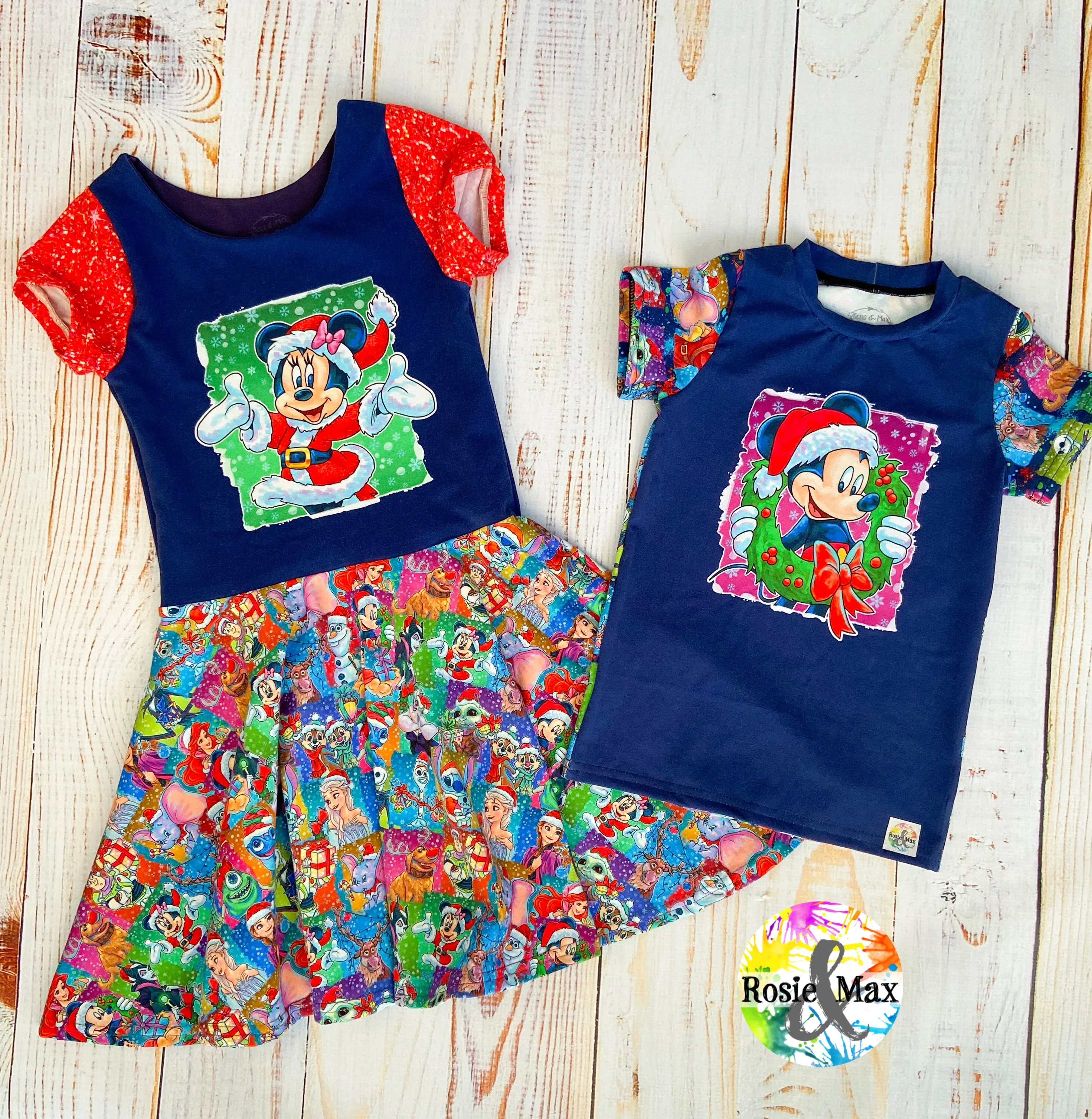 PREORDER - Christmas Sweater - Minnie - Isla DRESS w/panel