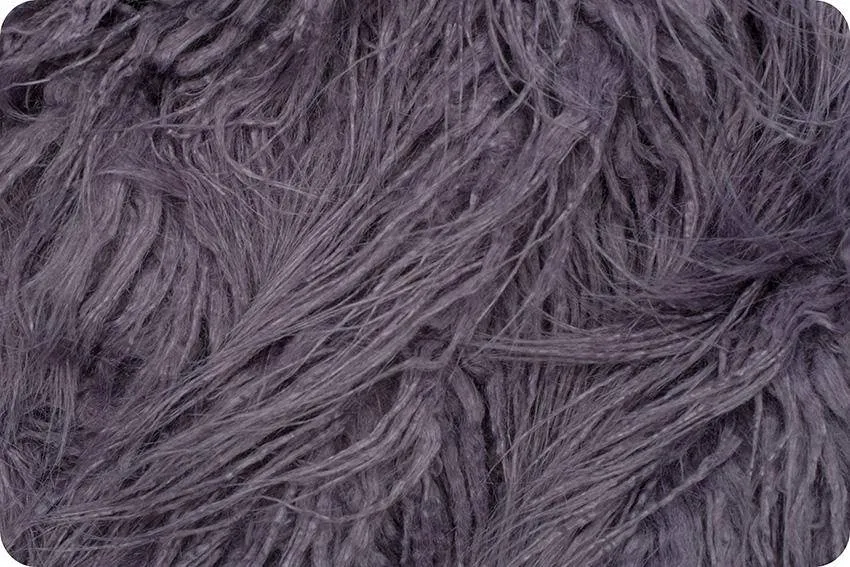 Purple Dusk Faux Flokati Alpaca Fur Rug