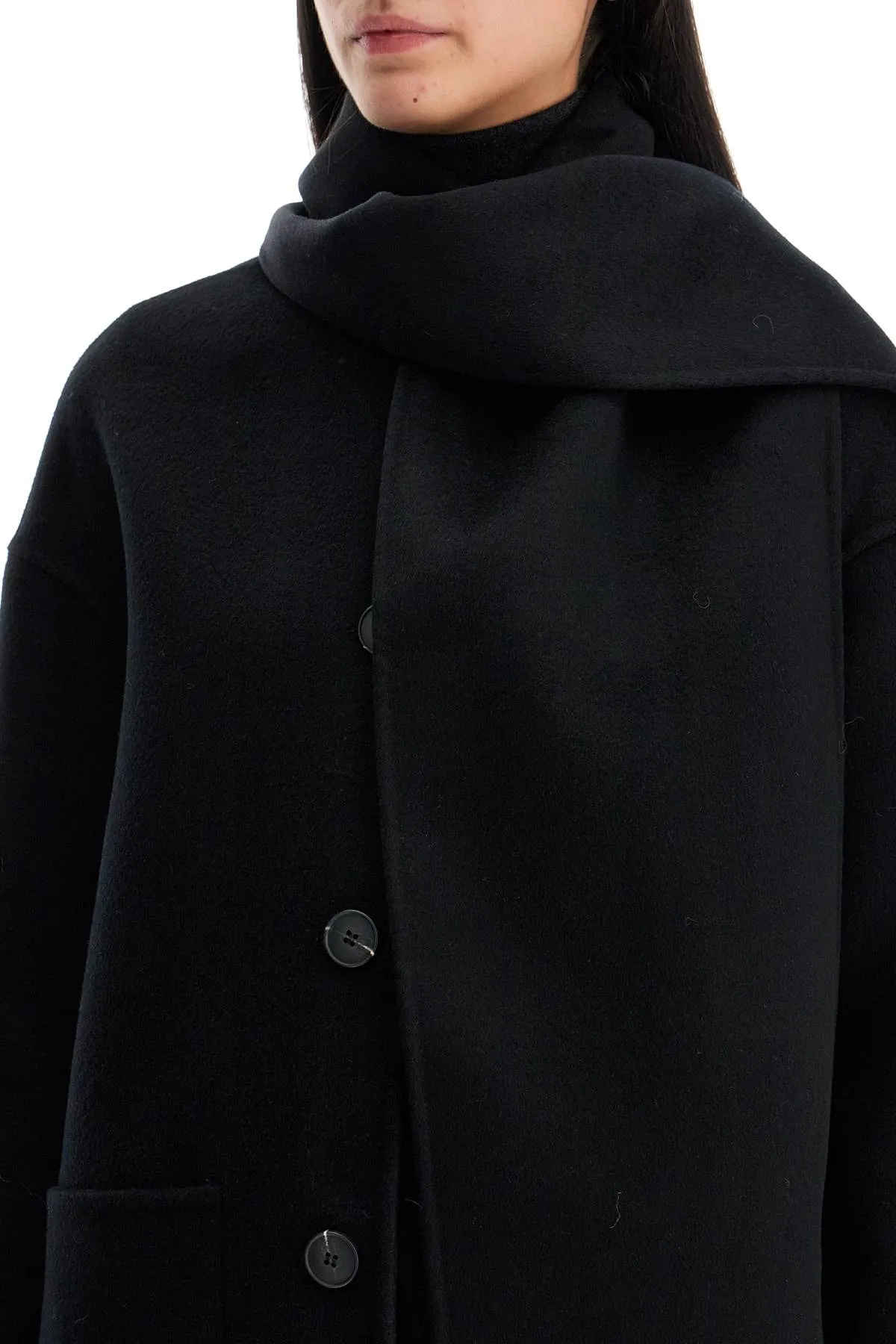 "antwerp coat with built-in DS67F24 NOIR