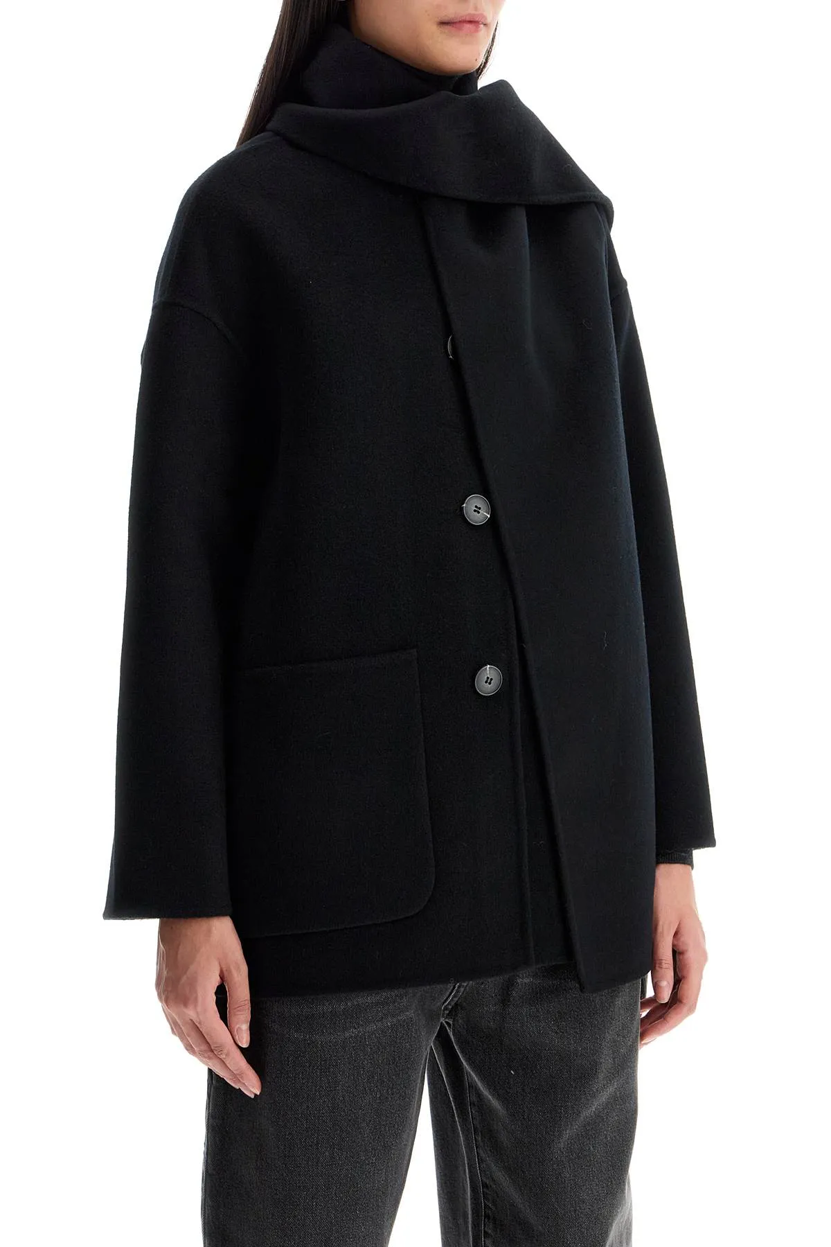 "antwerp coat with built-in DS67F24 NOIR