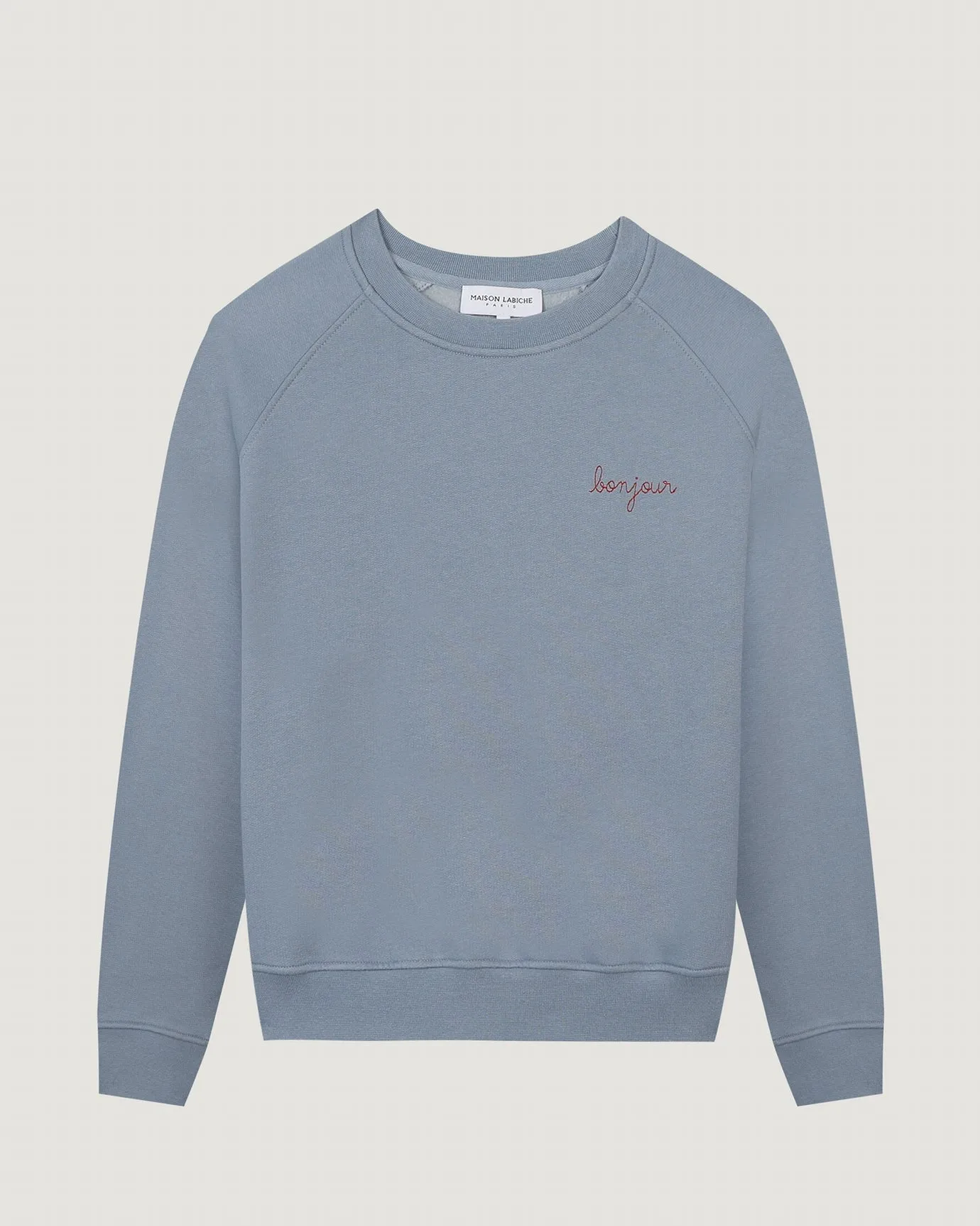 "Bonjour" lavy sweatshirt