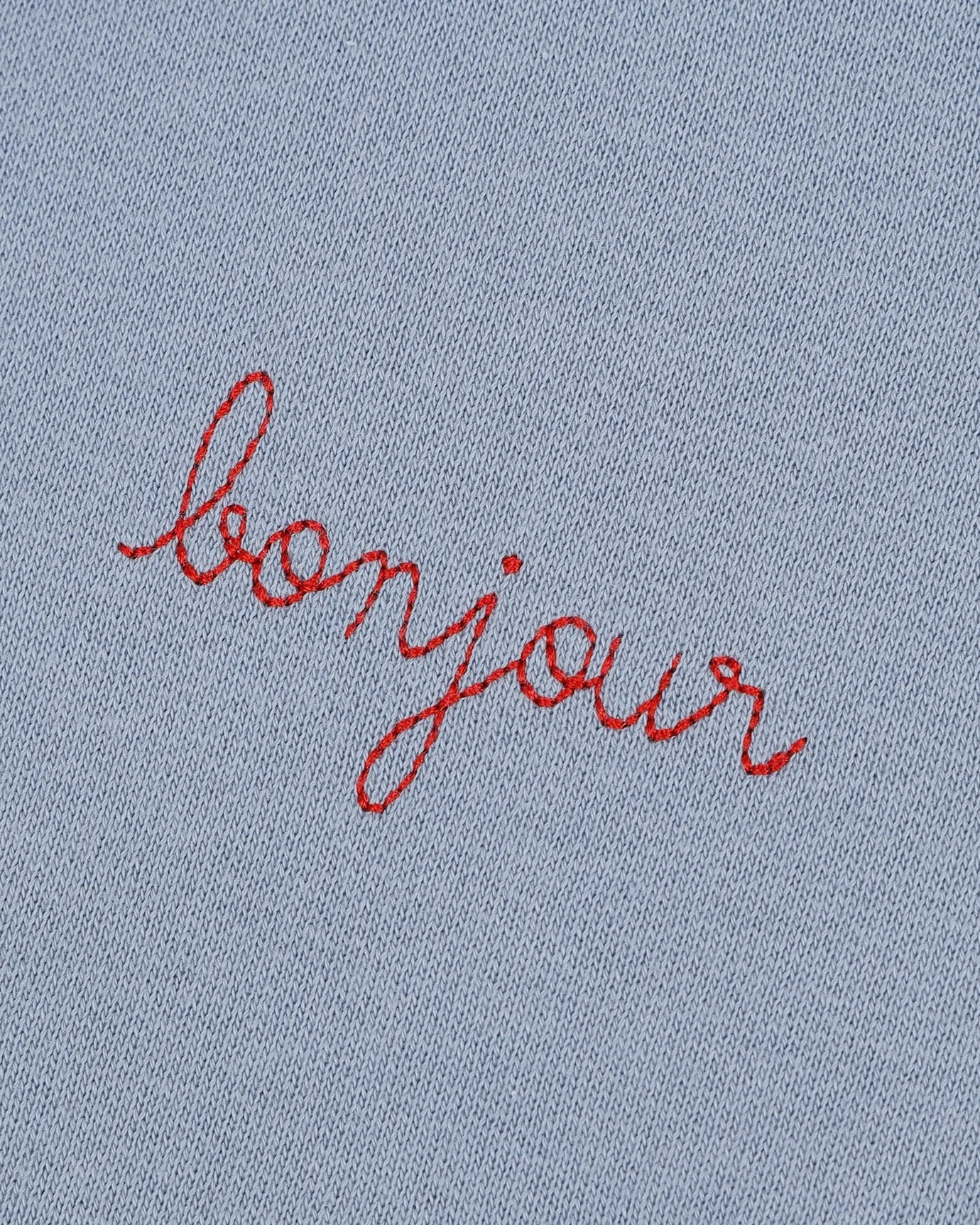 "Bonjour" lavy sweatshirt