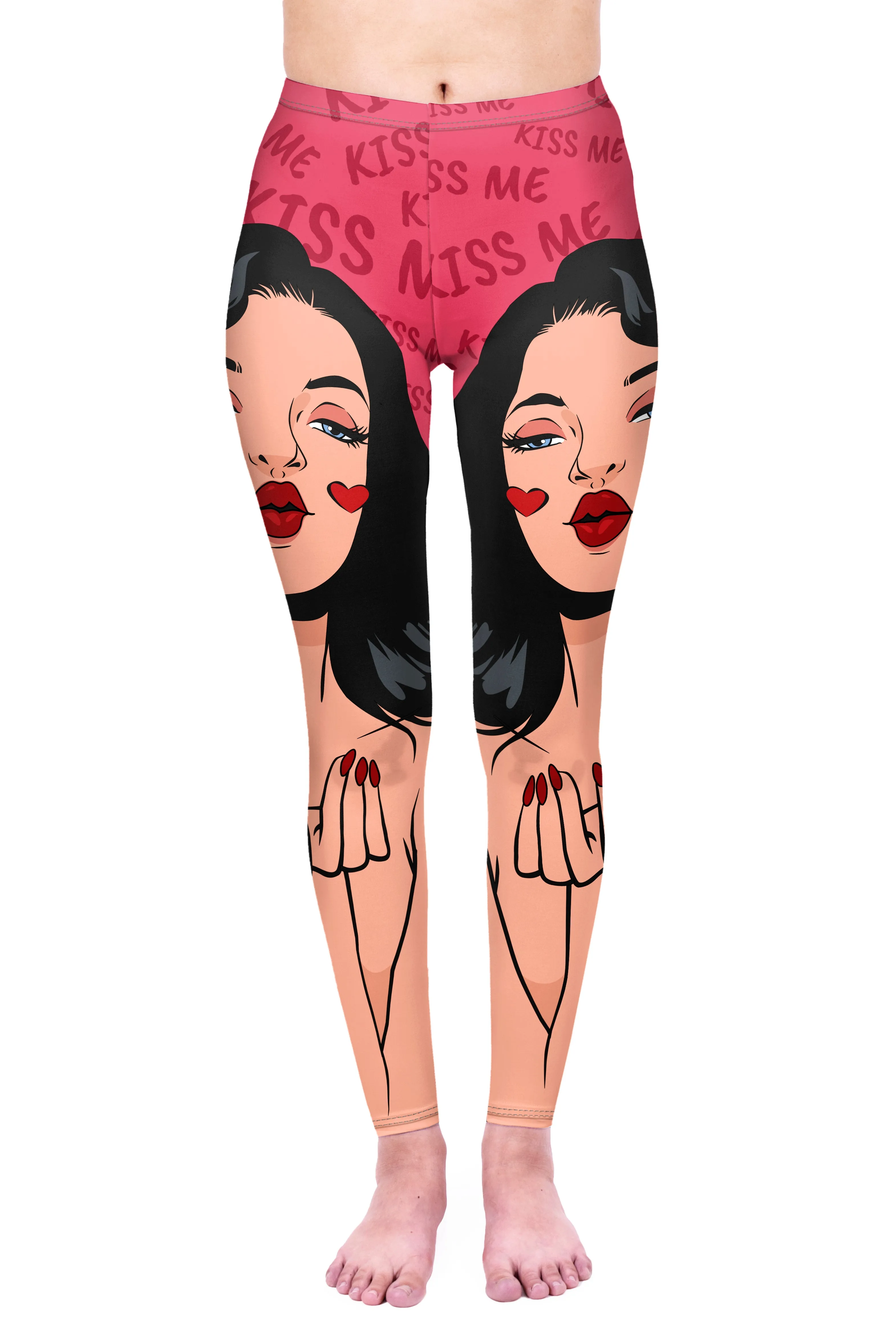 Regular Leggings (8-12 UK Size) - Kiss Me