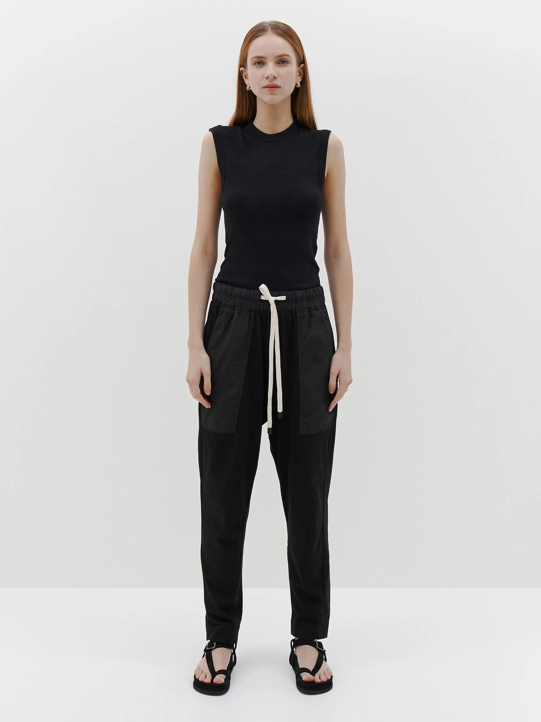 regular tapered jersey pant