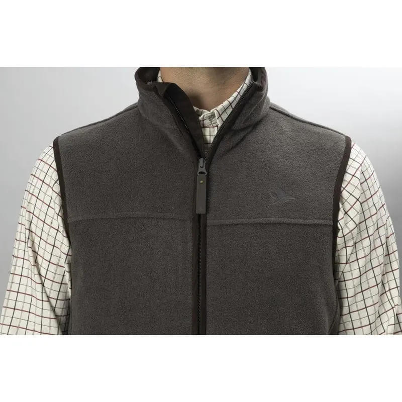 Seeland Woodcock Earl Mens Fleece Gilet - Dark Grey Melange