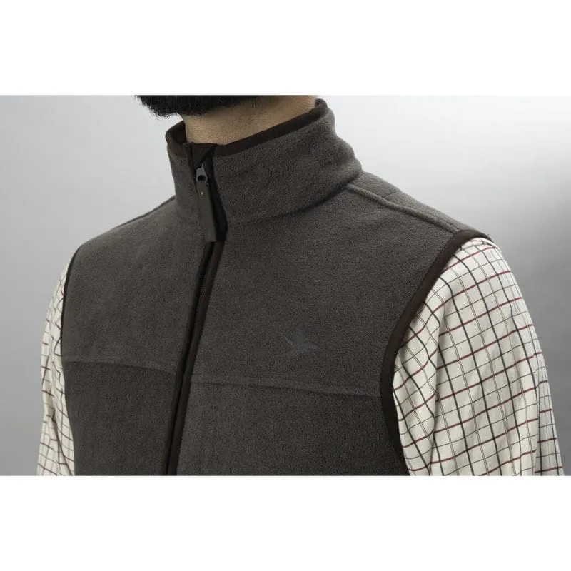 Seeland Woodcock Earl Mens Fleece Gilet - Dark Grey Melange