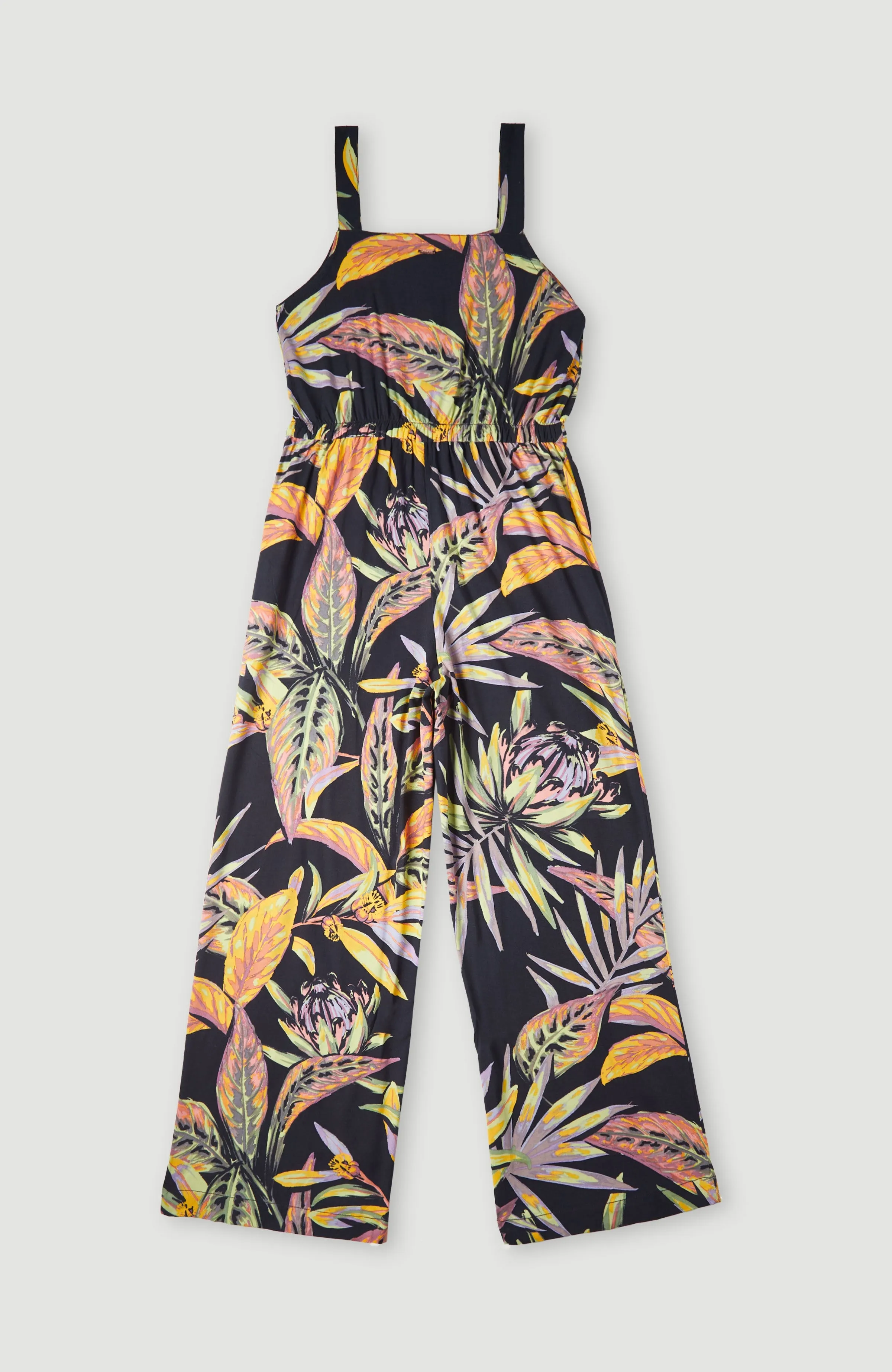 Sefina Jumpsuit | Black Tropical Flower