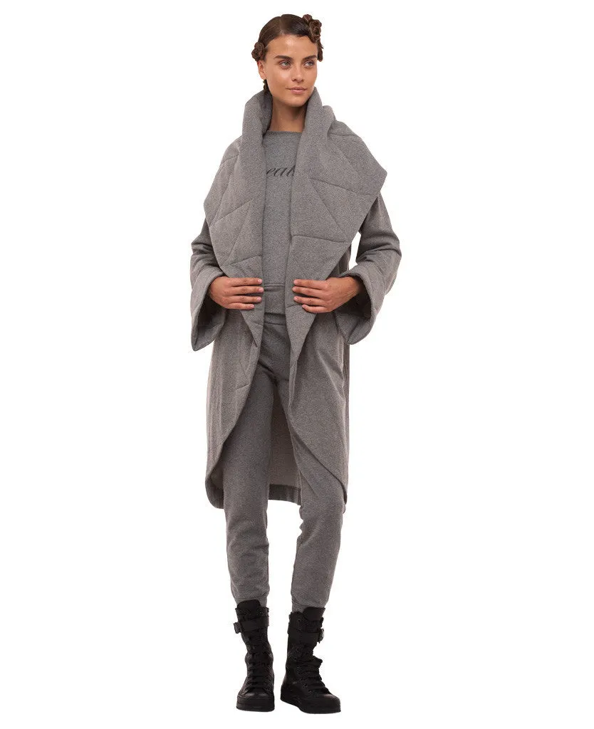 SHAWL COLLAR COAT WITH BELT