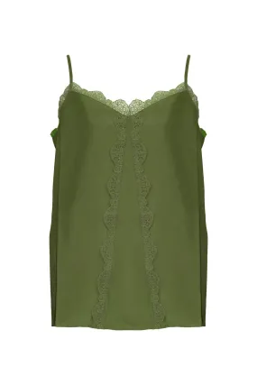 Silk Cami Green