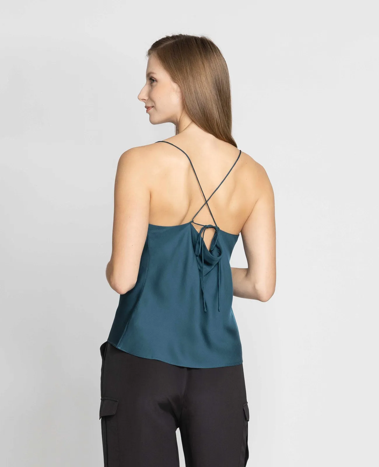 Silk Cowl Neck Camisole