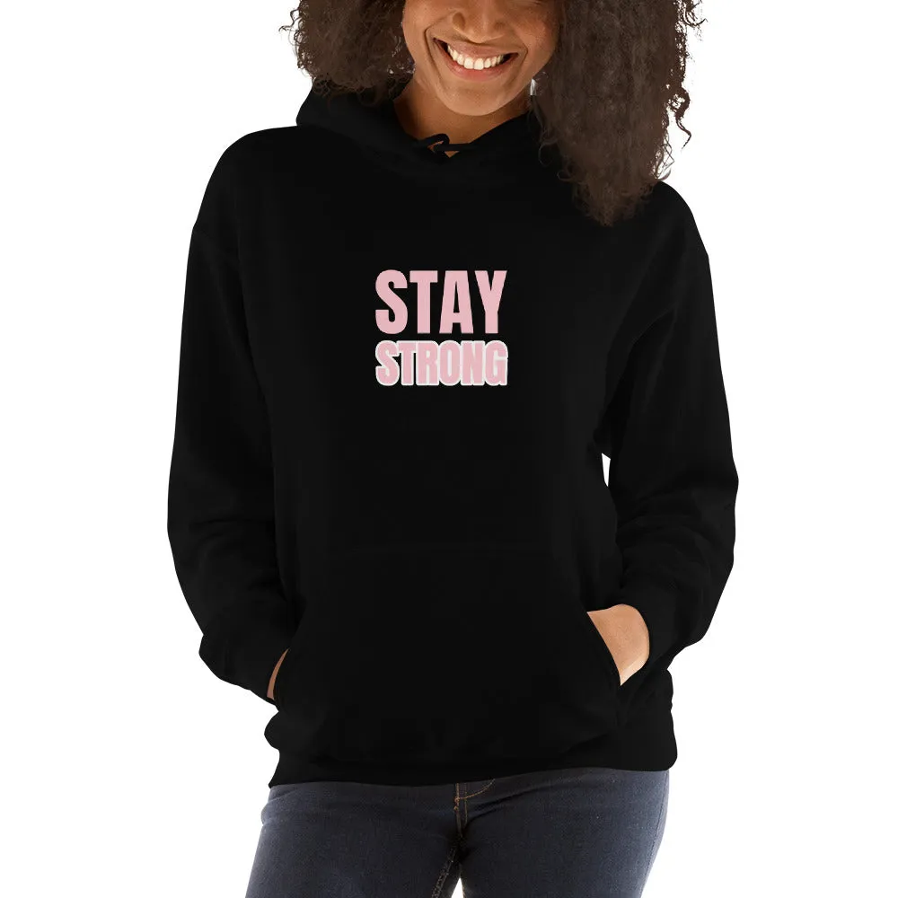 Stay Strong Hoodie in Black