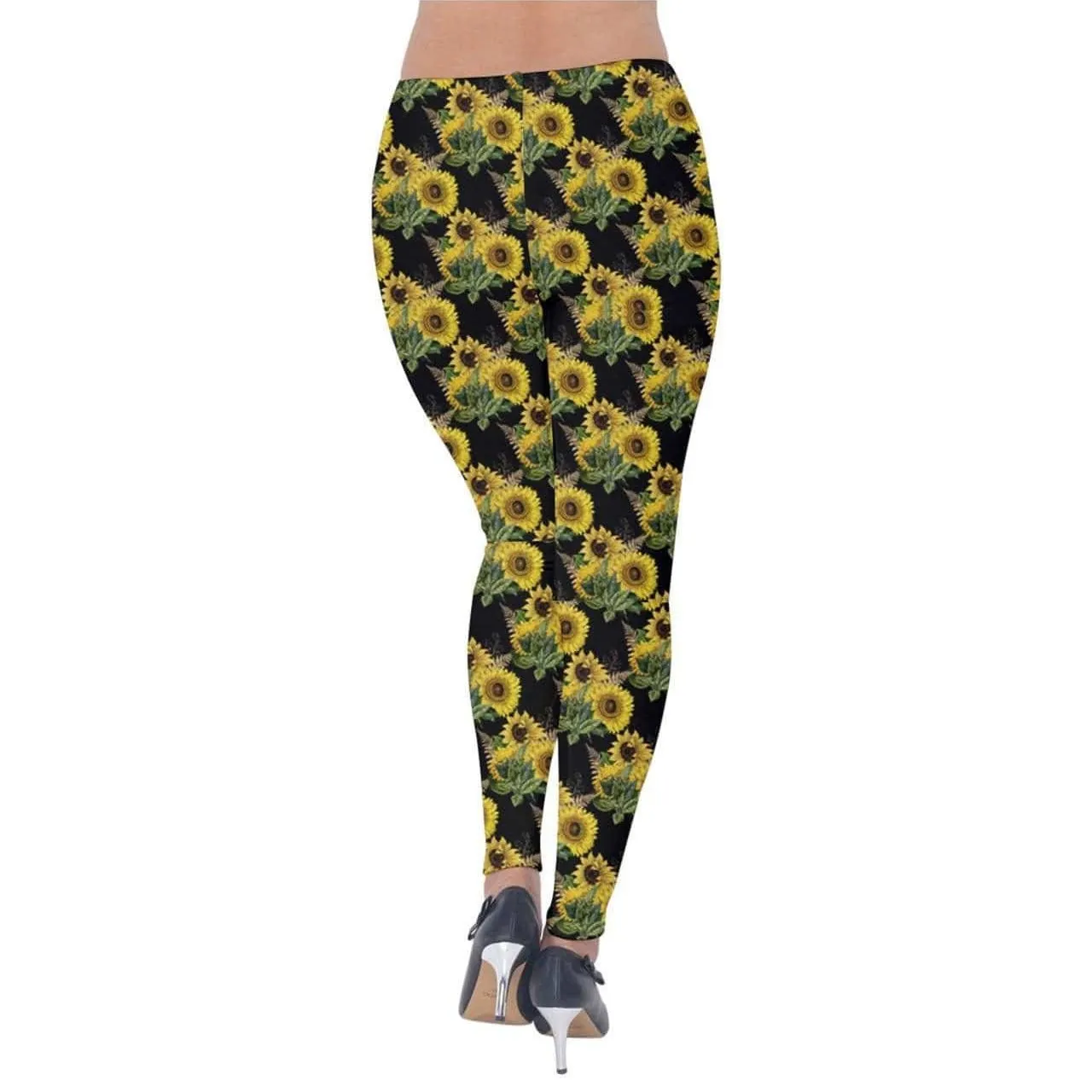 Sunflowers Velvet Leggings