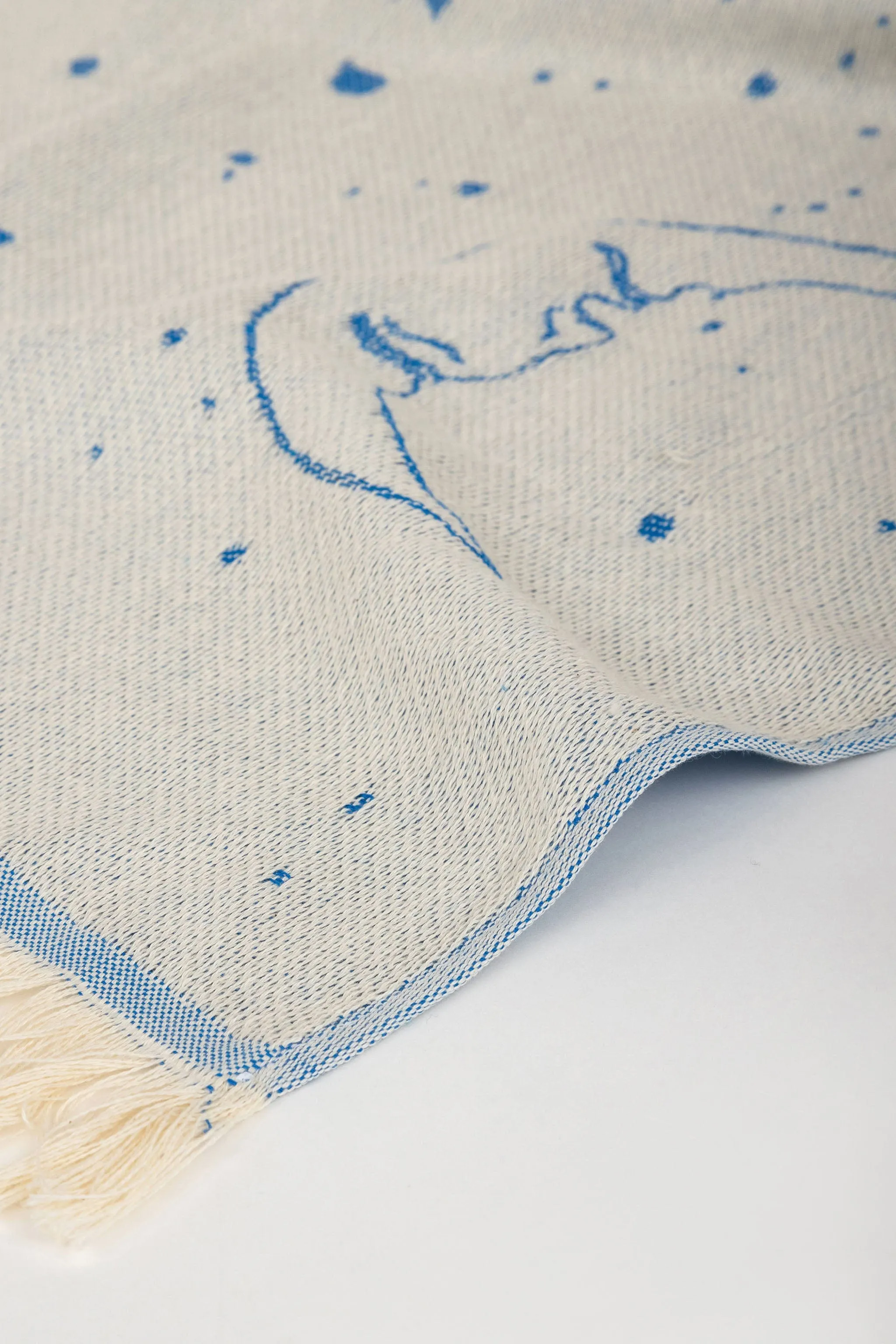 The Cosmos Eye Bright Blue | Feather Beach Towel