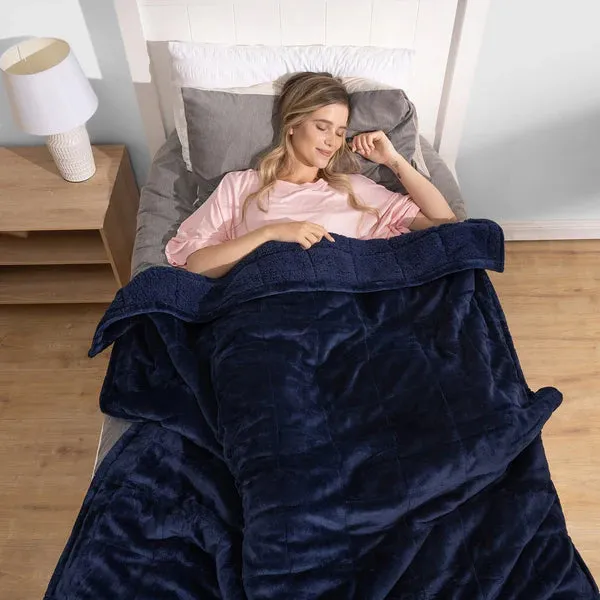 The Oodie Plush Navy Blanket ™