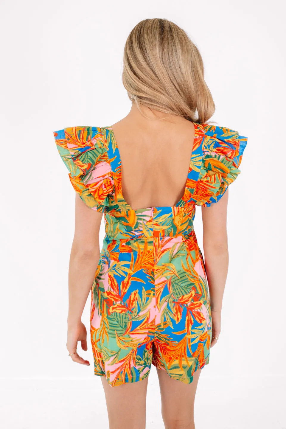 The Paloma Ruffle Romper - Multi