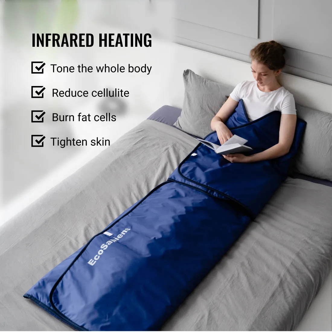 Thermal blanket for Spa procedures and weight loss 220x180 cm, Infralight, EcoSapiens