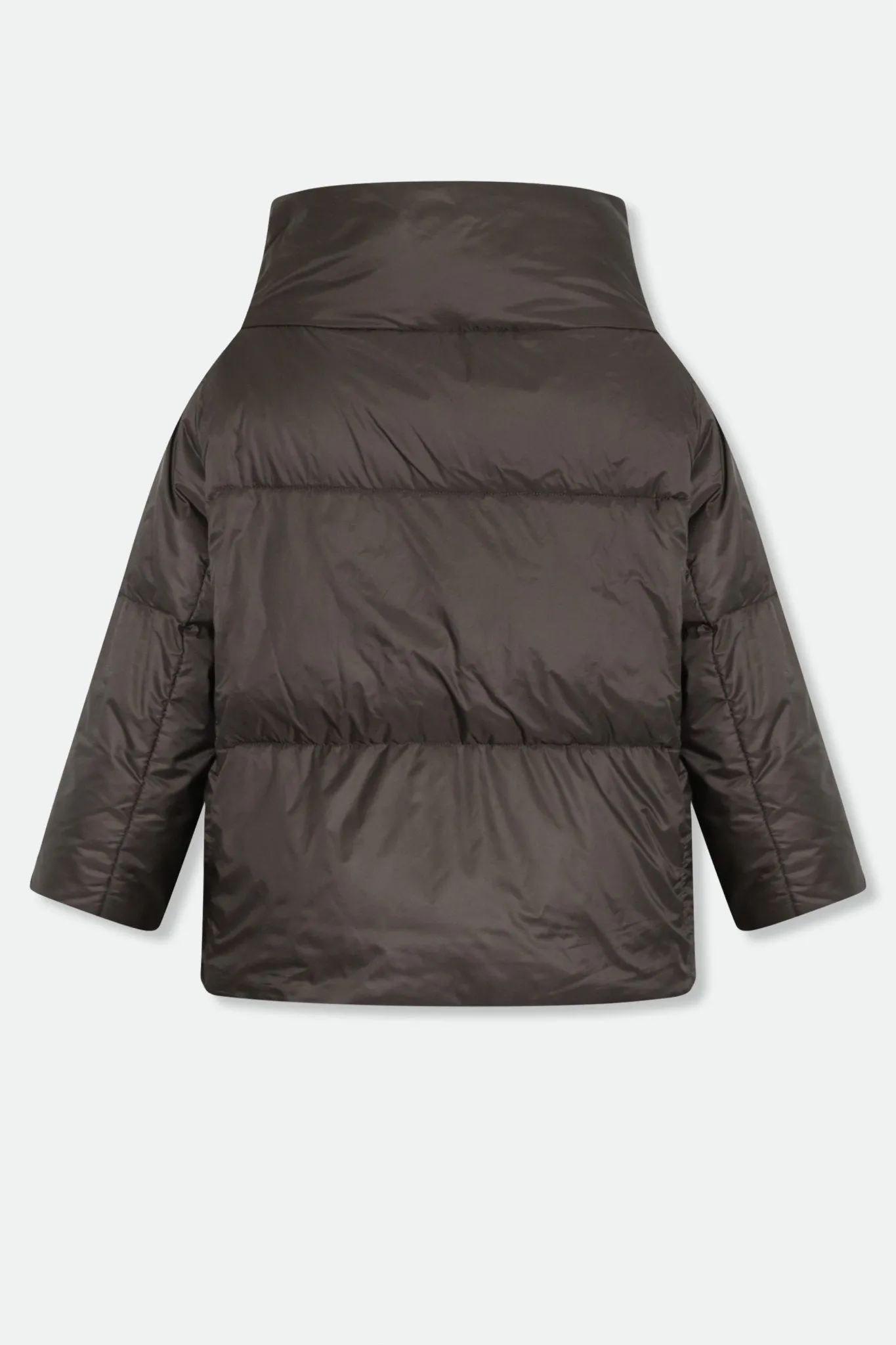 TRENTO WIDE COLLAR CROP IN GOOSE DOWN JACKET