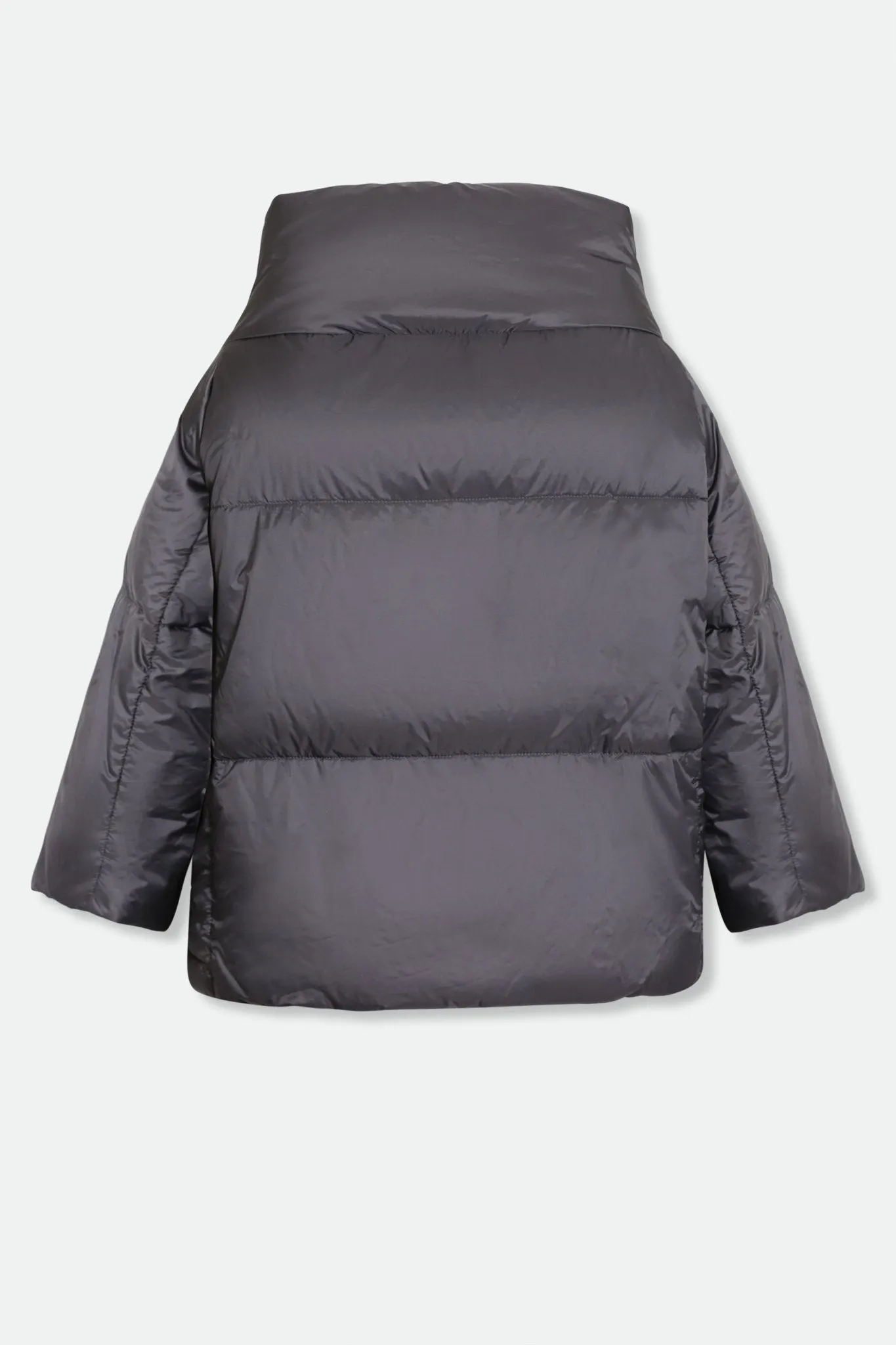 TRENTO WIDE COLLAR CROP IN GOOSE DOWN JACKET