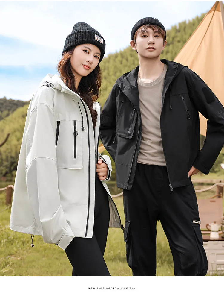 Unisex Hooded Waterproof Jacket