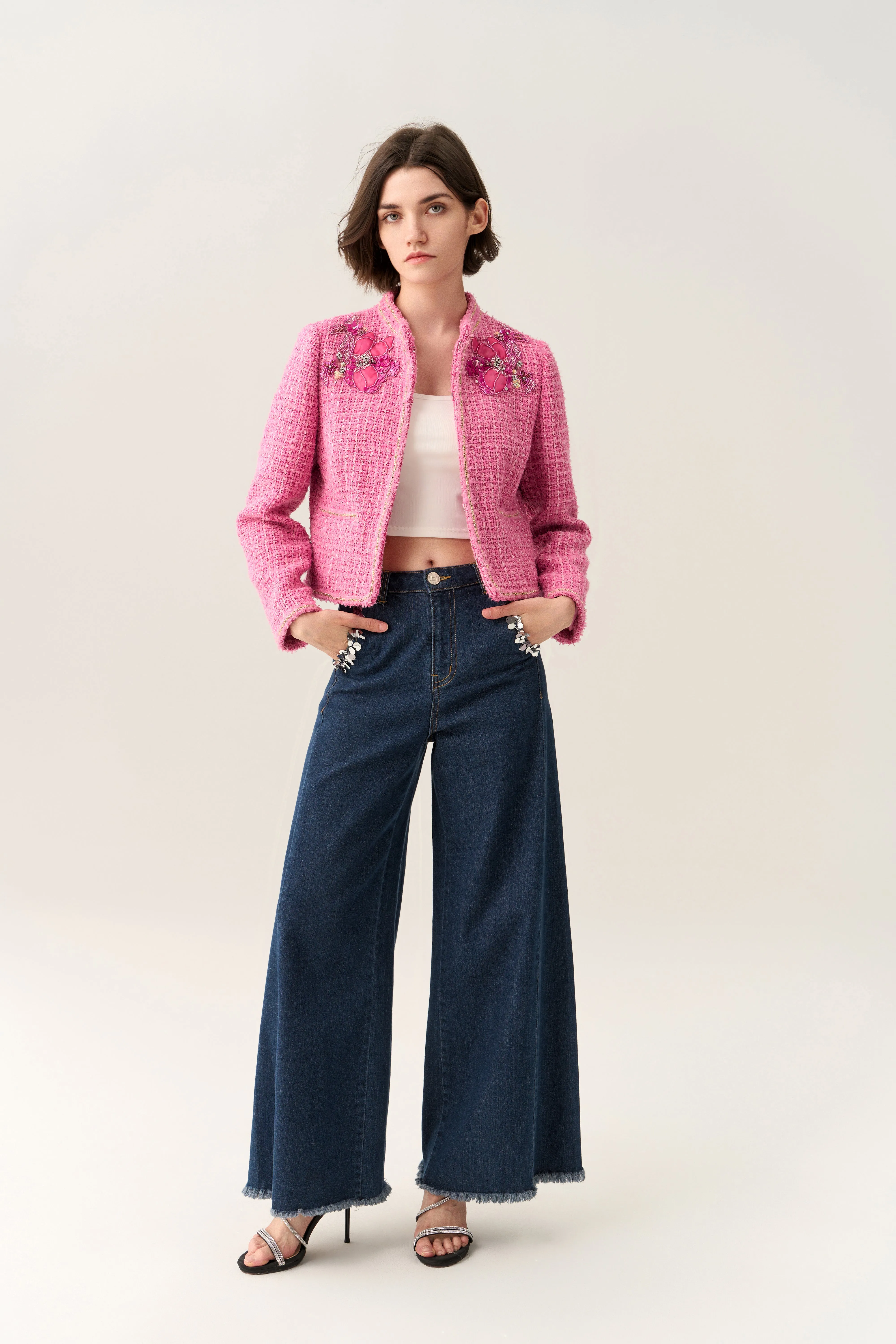 Vibrant Celebrative Cropped Jacket