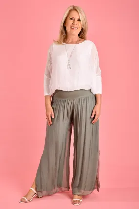 VLSP110 (2184) -  PISA SILK PANT - SAGE