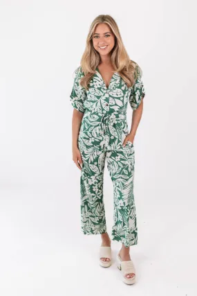 Welcome To The Jungle Jumpsuit - Green