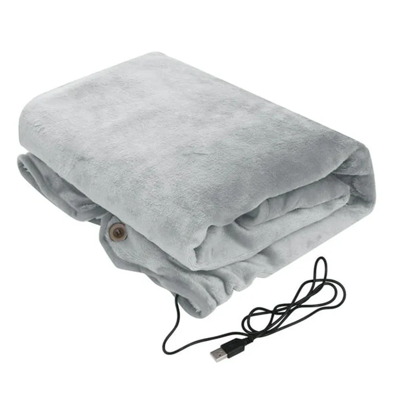 Winter Grey Comfort Shawl Knee Warmer USB Electric Blanket