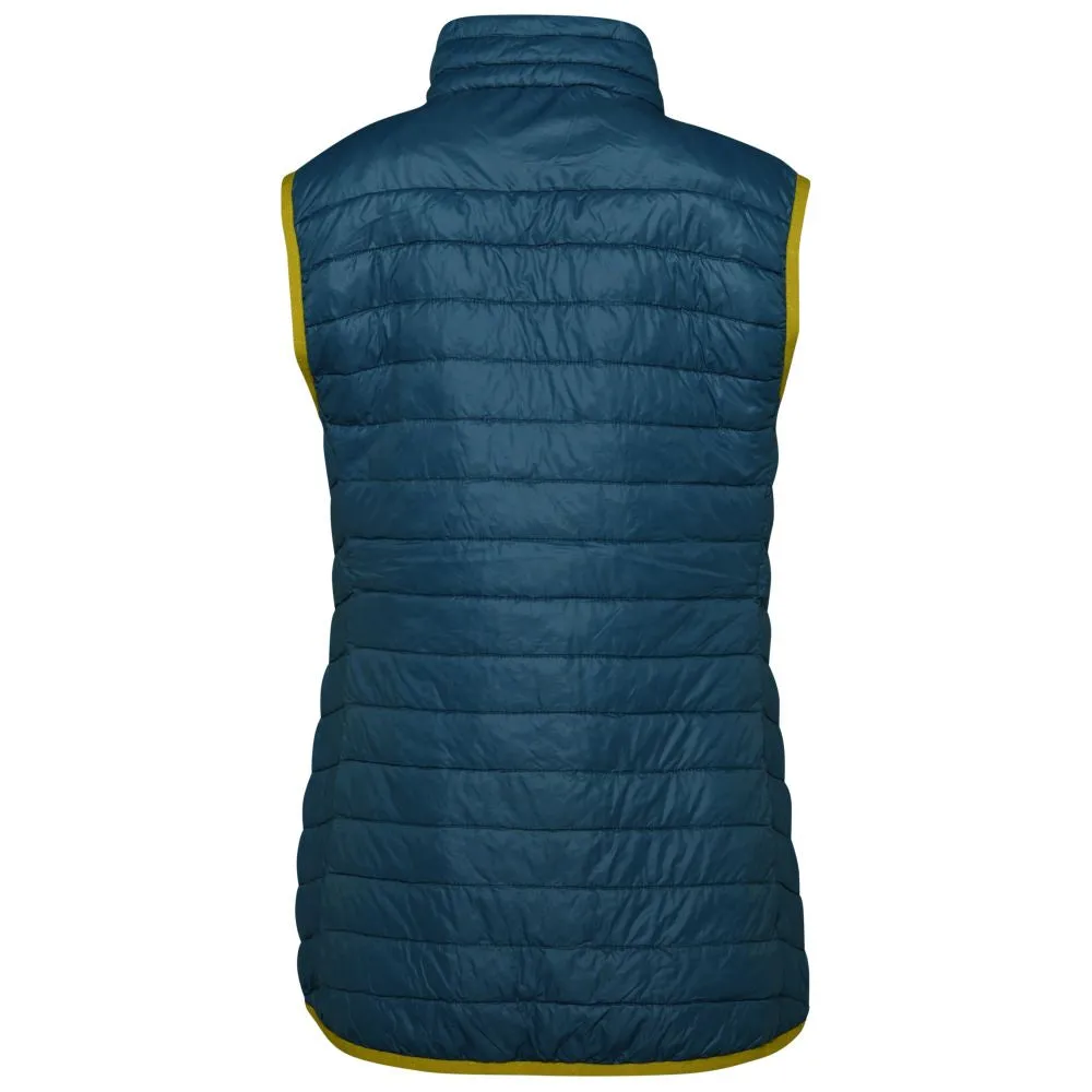 Womens Merino Wool Insulated Gilet (Petrol/Lime)