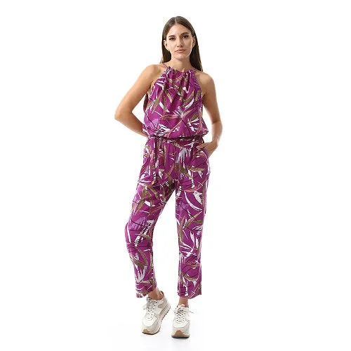 Women's Viscose Jumpsuit- purple