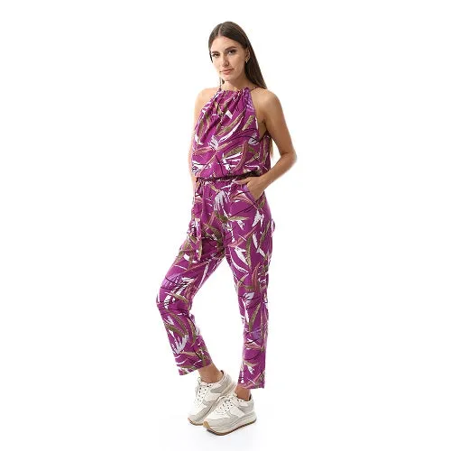 Women's Viscose Jumpsuit- purple