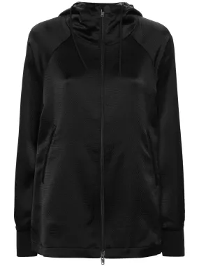 Y-3 TEXTURED ZIPPED HOODIE