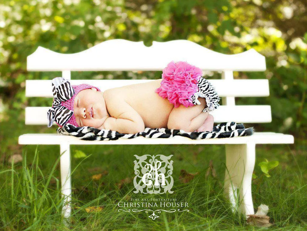 Zebra Fur Photography Prop Short Pile Rug Newborn Baby